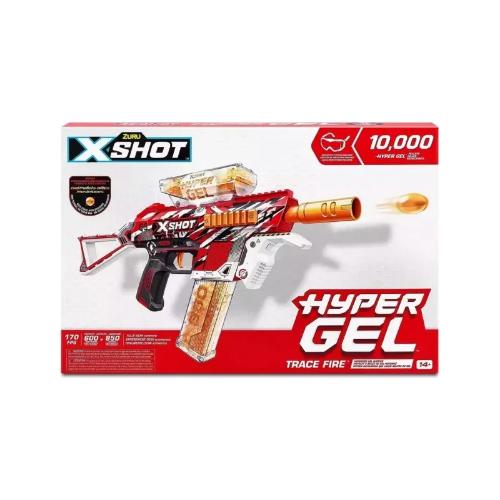 ZURU PISTOLA XSHOT HYPER GEL TRACE FIRE MOTORISED 10000 *1 UNID.