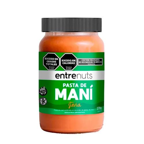 ENTRE NUTS PASTA DE MANI CON STEVIA *370 GR.