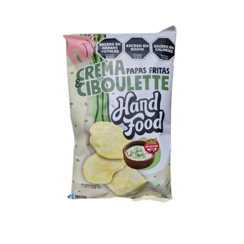 HAND FOOD PAPAS FRITAS CREMA & CIBOULETTE *70 GR.