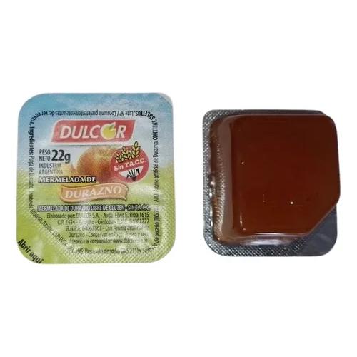 DULCOR MERMELADA  FAMILIAR DURAZNO PORCION 140*22 GR.