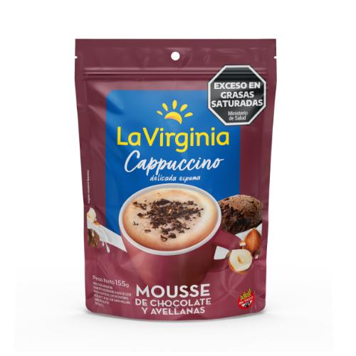 LA VIRGINIA CAPPUCCINO  MOUSSE CHOC/AVELLANAS (DOYPACK) *155 GR.