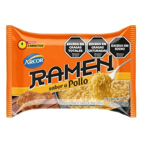 ARCOR RAMEN SABOR POLLO *70 GR.