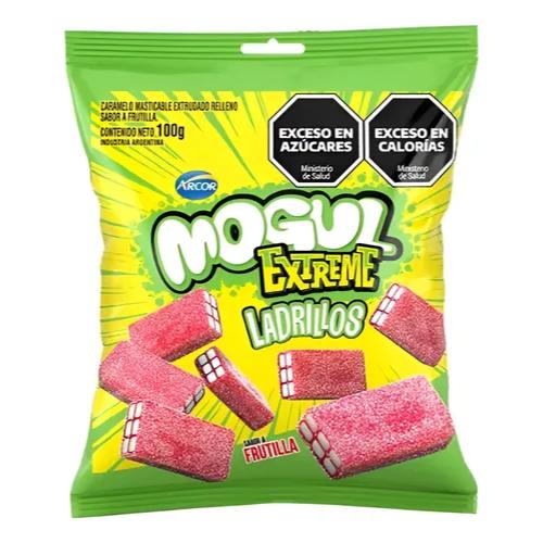 ARCOR MOGUL LADRILLOS EXTREME FRUTILLA *100 GR.