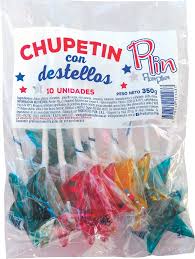 PLIN CHUPETIN CON DESTELLOS *10 UN. DIS
