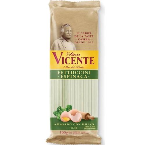 DON VICENTE FIDEOS FETTUCCINI ESPINACA *500 GR. UNI