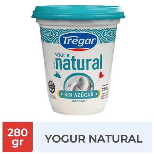 TREGAR YOGUR NATURAL ENDULZADO *280 GR. UNI