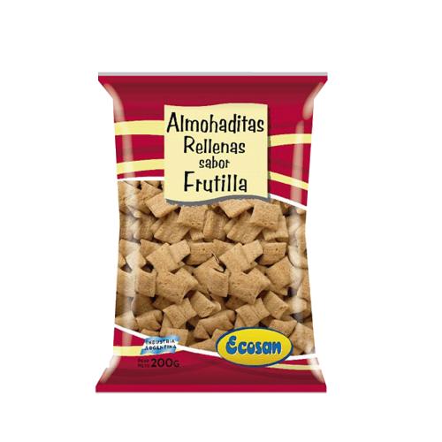 ECOSAN ALMOHADITAS DE TRIGO RELL.FRUTILLA *200 GR. UNI