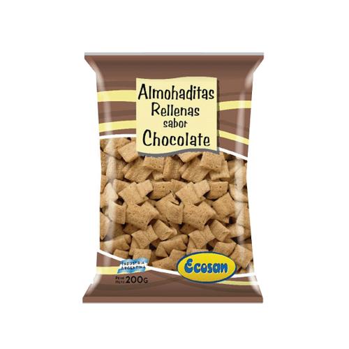 ECOSAN ALMOHADITAS DE TRIGO RELL.CHOCOLATE *200 GR. UNI