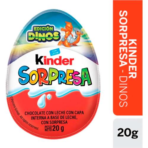 FERRERO KINDER HUEVO SORPRESA DINO *12 UN. DIS