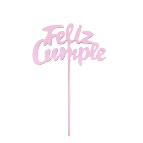 ARTE CORPOREO FELIZ CUMPLE PASTEL (COLORES VARIOS). UNI