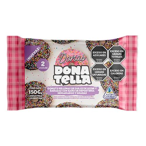 DONUTS DONATELLA CHOC. C/GRANA RELL.DDL (2 UND) *150 GR. DIS