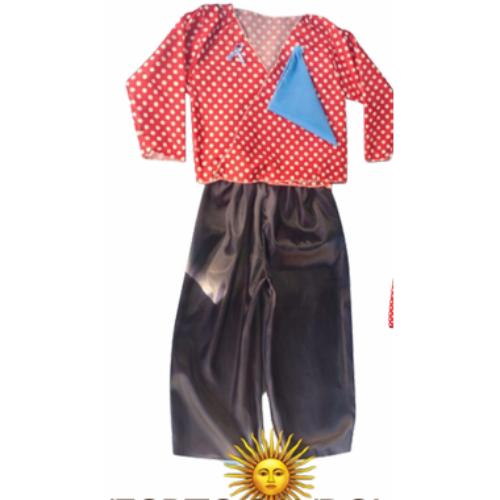 DISFRAZ PATRIO NEGRITO CANDOMBERO UNI