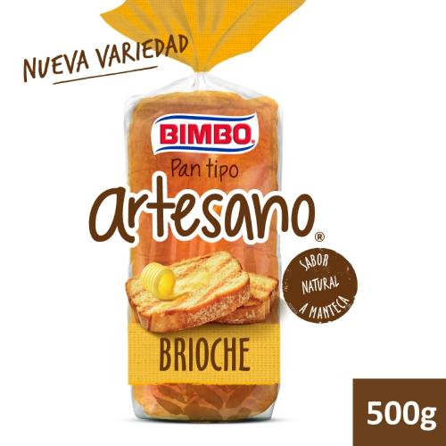 BIMBO PAN TIPO ARTESANO BRIOCHE (BOLSA) *500 GR. UNI
