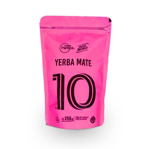 MATE ROJO YERBA MATE 10 ROSADA (DOYPACK) *250 GR UNI