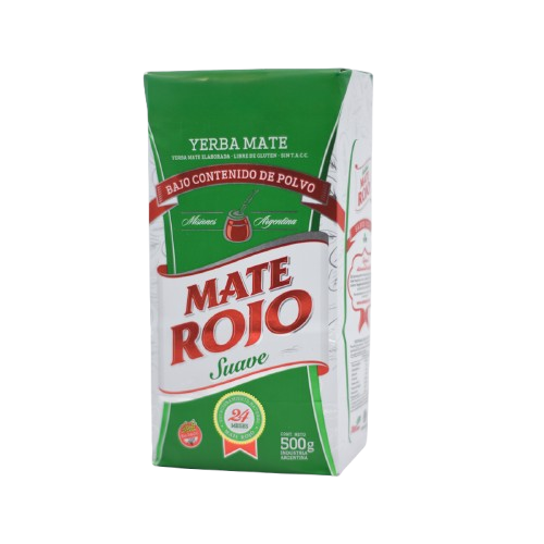 MATE ROJO YERBA SUAVE *500 GR. UNI