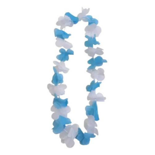 LOW COST COLLAR DE FLORES MUNDIAL ARG.CELESTE/BLANCO * UNID. UNI