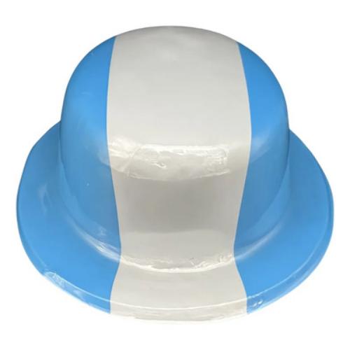 LOW COST GORRO COWBOY PLASTICO MUNDIAL ARG. CELESTE/BLANCO UNI