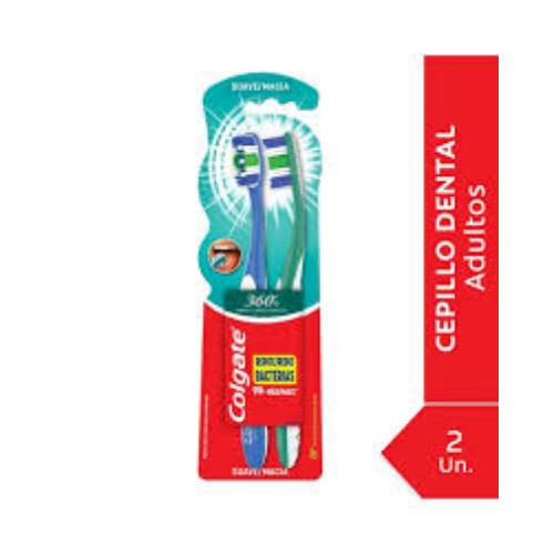 COLGATE CEPILLO DE DIENTES LIMPIEZA COMPLETA 360º *2 UN UNI