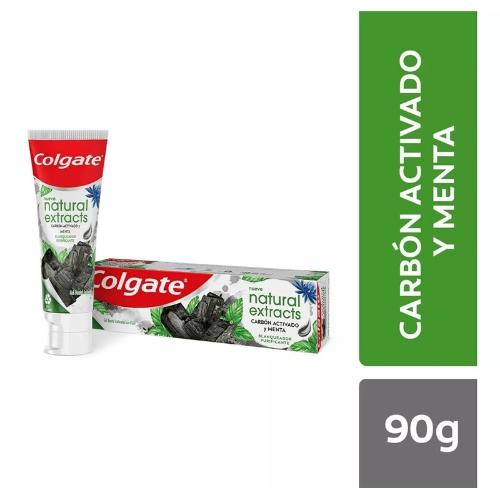 COLGATE CREMA DENTAL NATURAL EXTRACTS CARBON ACT/MENTA *90 GR. UNI