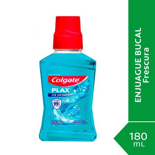 COLGATE ENJUAGUE BUCAL PLAX ICE INFINITY *180ML. UNI