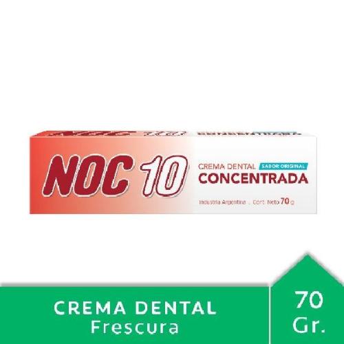 NOC 10 CREMA DENTAL CONCENTRADA *70 GR. UNI