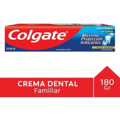 COLGATE CREMA DENTAL PROTECCION ANTICARIES *180 GR. UNI