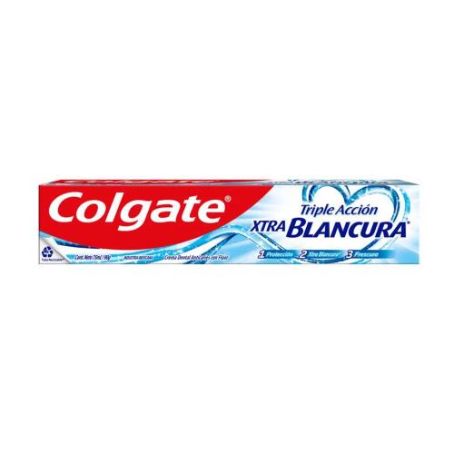 COLGATE CREMA DENTAL TRIPLE ACCION XTRA BLANCURA *90 GR. UNI