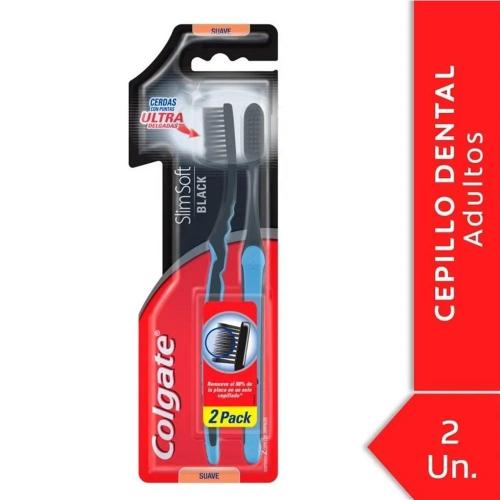 COLGATE CEPILLO DE DIENTES LIMPIEZA PROFUNDA BLACK *2 UN. UNI