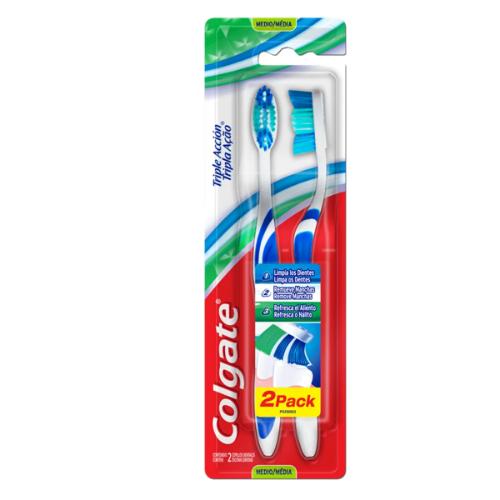 COLGATE CEPILLO DE DIENTES TRIPLE ACCION *2 UN. UNI