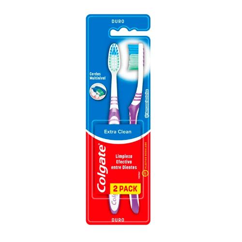 COLGATE CEPILLO DE DIENTES EXTRA CLEAN *2 UN. UNI