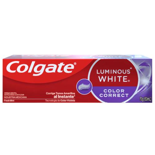 COLGATE CREMA DENTAL LUMINOUS COLOR CORRECT *70 GR. UNI