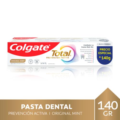 COLGATE CREMA DENTAL TOTAL ORIGINAL MINT *140 GR UNI