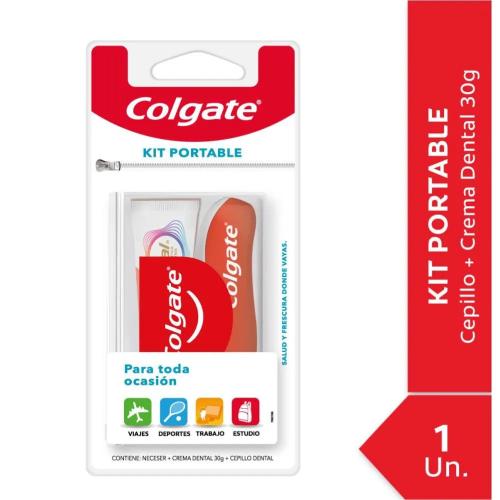 COLGATE KIT CEPILLO+CREMA DENTAL TOTAL *30 GR. UNI