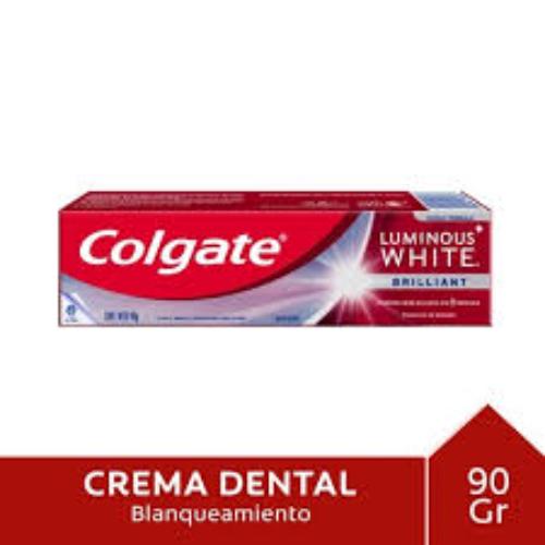 COLGATE CREMA DENTAL LUMINOUS WHITE BRILLANT *90 GR. UNI