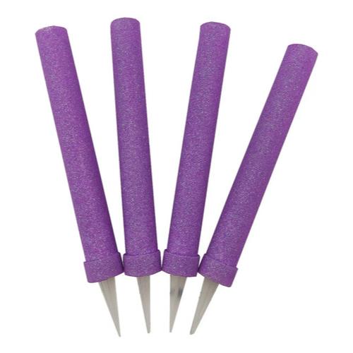 MULTICOLOR BENGALAS LILA *4 UN. UNI