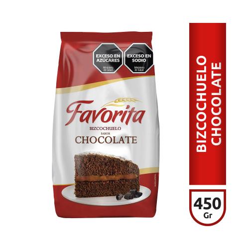 FAVORITA BIZCOCHUELO CHOCOLATE *450 GR. UNI
