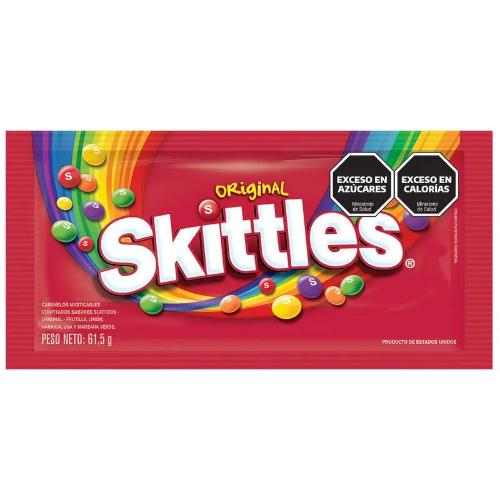SKITTLES CARAMELO MASTICABLE ORIGINAL 6*61 GR. ZUN