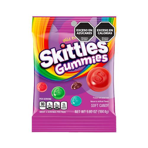SKITTLES GUMMIES GOMITAS WILDBERRY *164 GR. UNI