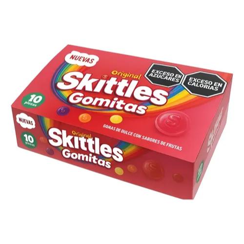 SKITTLES GUMMIES GOMITAS ORIGINAL 10*50 GR. DIS