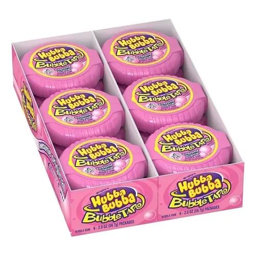 BUBBLE TAPE CHICLE METRICO TUTTI FRUTTI 6*56.7 GR. DIS