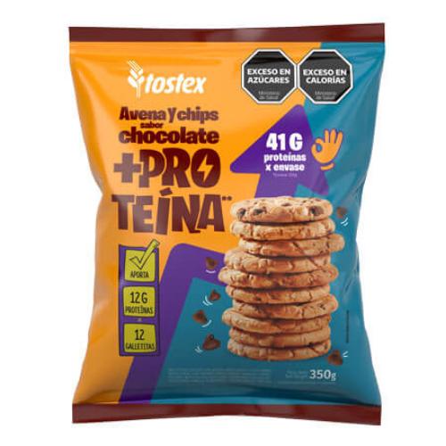 TOSTEX GALL.AVENA Y CHIPS PROTEICAS *350 GR. UNI