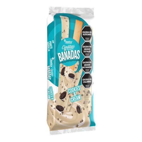TOSTEX CINTITAS BAÑADAS COOKIES & CREAM *88 GR. UNI