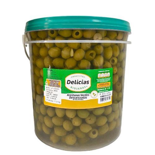 DELICIAS RIOJANAS ACEITUNAS VERDES DESCAROZADAS (BALDE) *4 KG. BUL